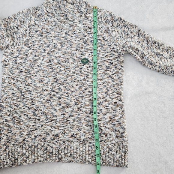 L.L. BEAN Women's Cotton Ragg Funnel Neck Pullover Knit Sweater‎ Medium NEW Cozy - Picture 7 of 11